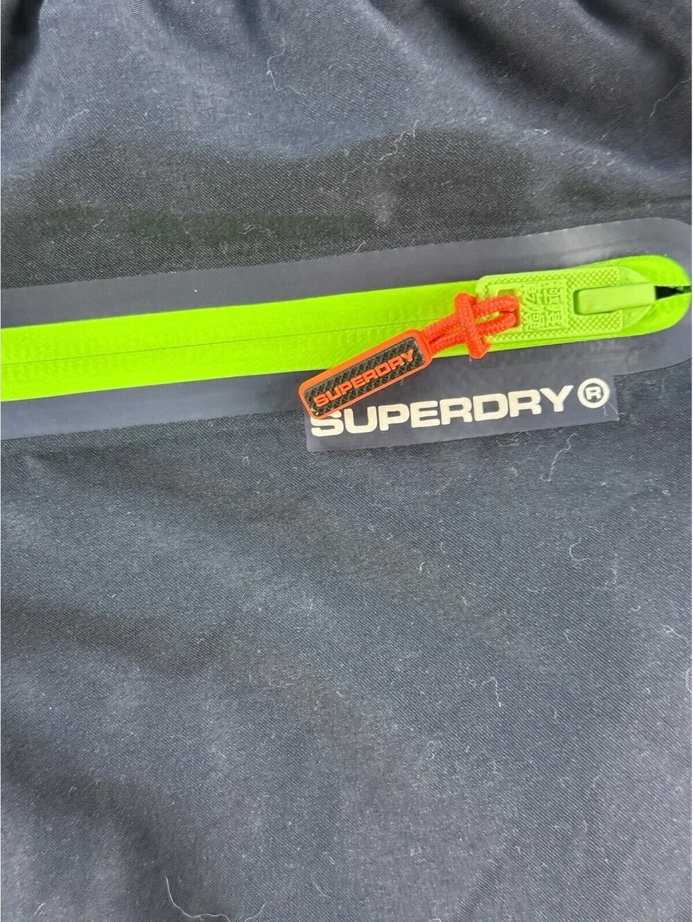 Superdry Premium Swim Shorts Men’s Large Black Green Logo Lined Beach Trunks